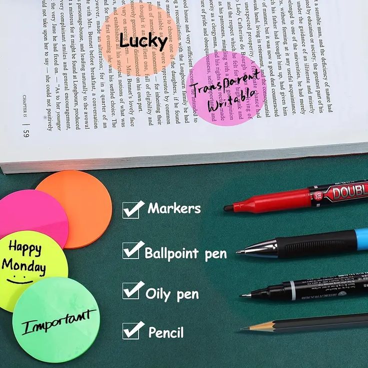 Round Transparent Sticky Notes