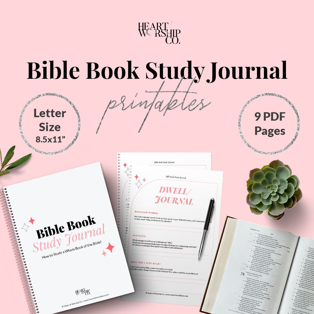 Book of the Bible Study Journal Printable – Heart of Worship Co. book-of-the-bible-study-journal-printable-heart-of-worship-co