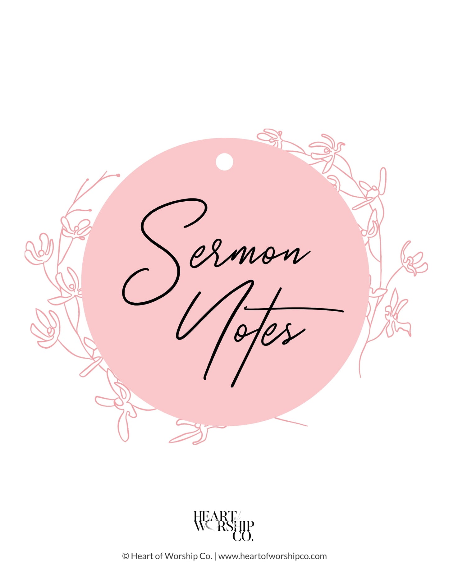 Sermon Notes Printable