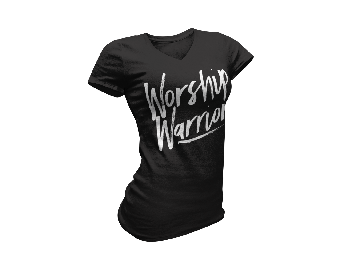 Worship Warrior Women's V-Neck T-Shirt