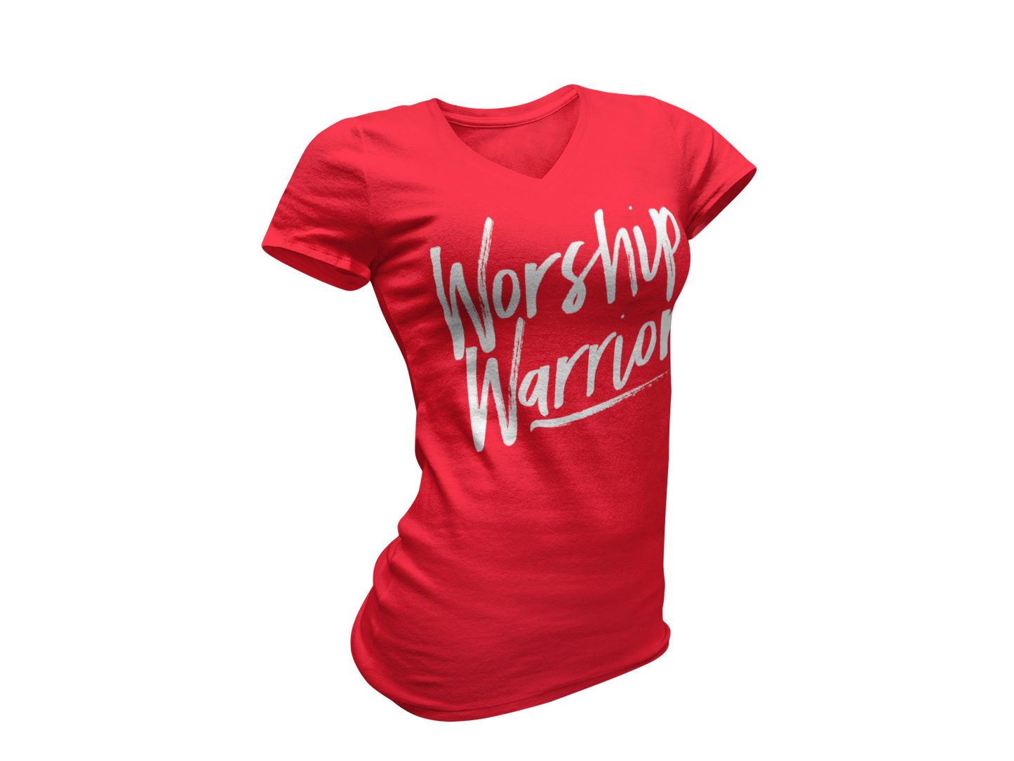 Worship Warrior Women's V-Neck T-Shirt