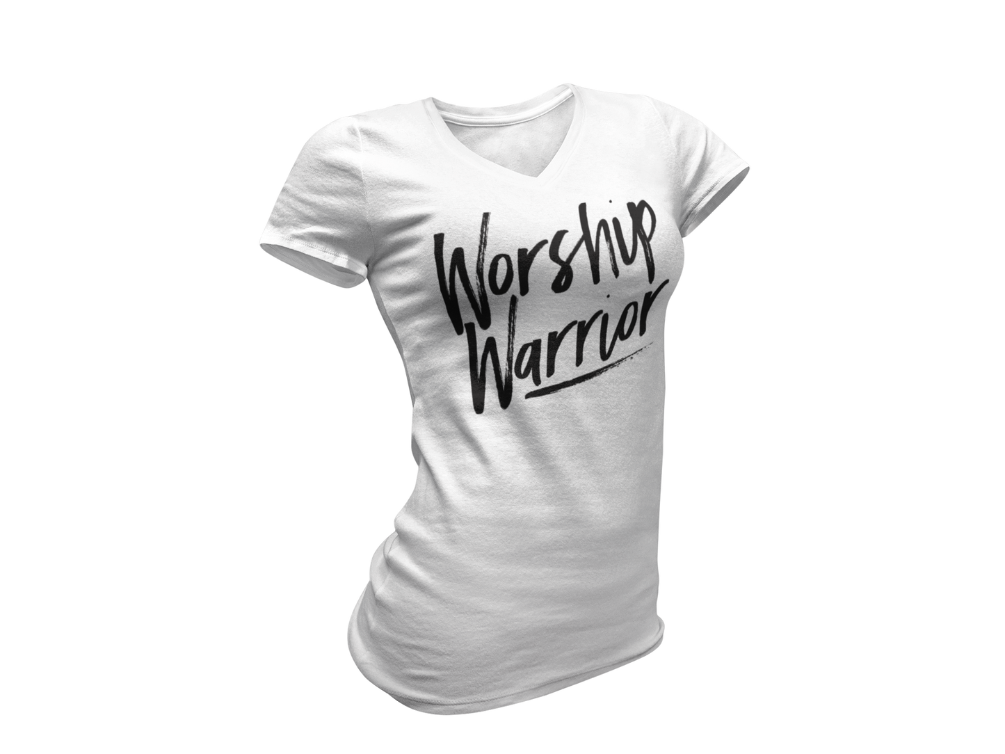 Worship Warrior Women's V-Neck T-Shirt