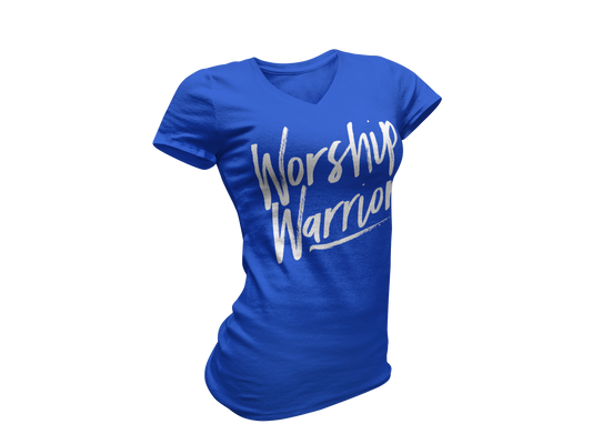 Worship Warrior Women's V-Neck T-Shirt