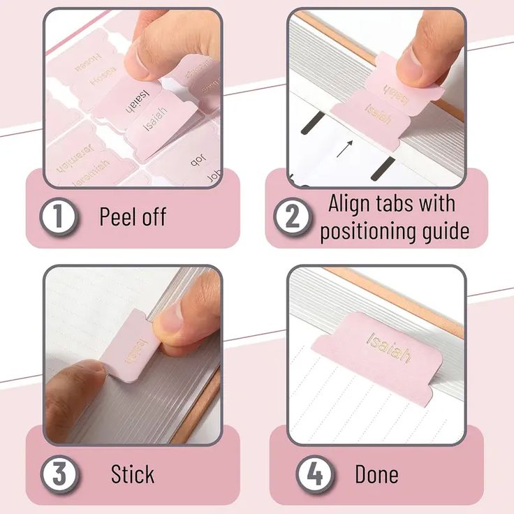 Rose and Gold Bible Tabs