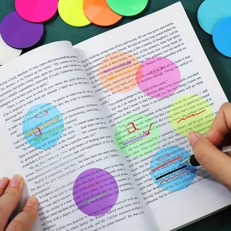 Round Transparent Sticky Notes