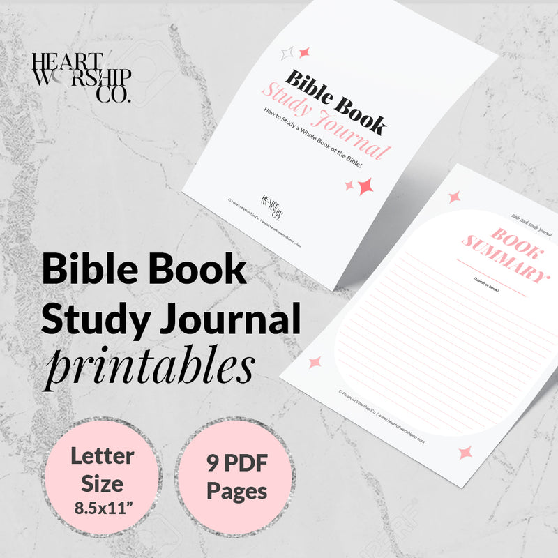 Book of the Bible Study Journal Printable