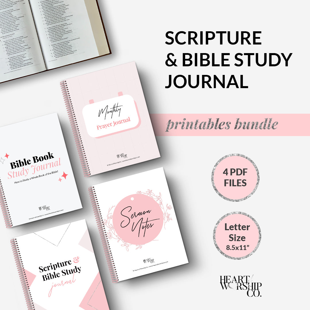 Bible Study and Prayer Journal BUNDLE
