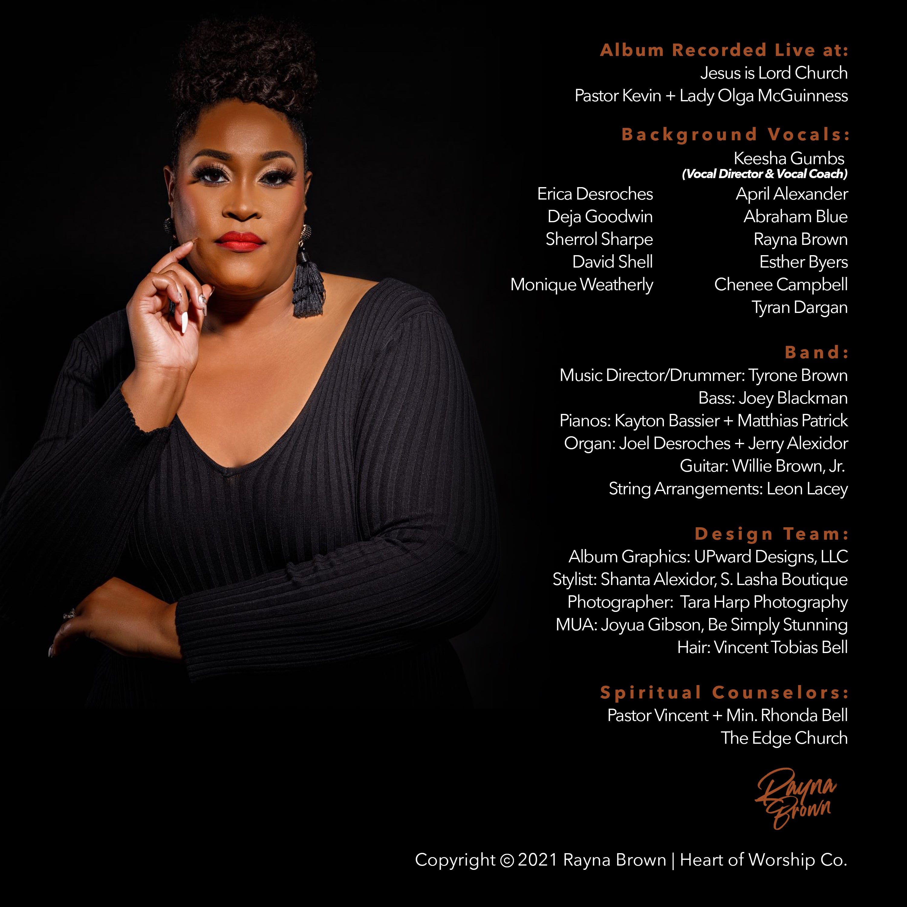 Heart of Worship: (Recorded LIVE at Jesus is Lord Church) - Rayna Brown