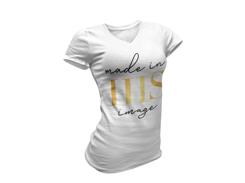 Made in His Image - Women's V-Neck