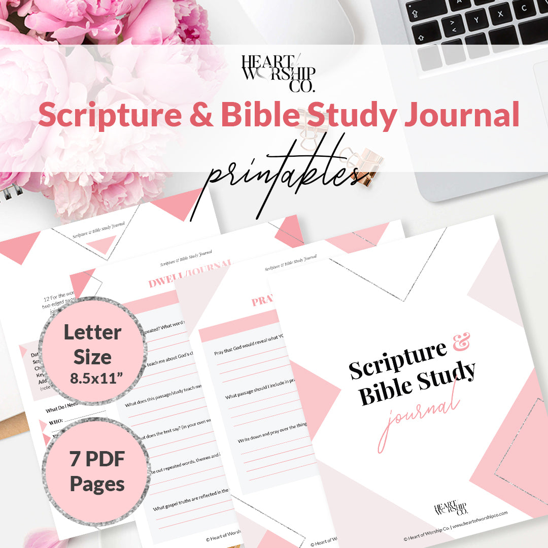 Scripture & Bible Study Journal Printable