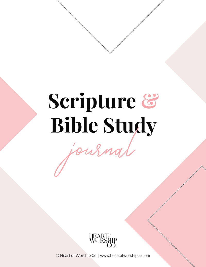 Scripture & Bible Study Journal Printable