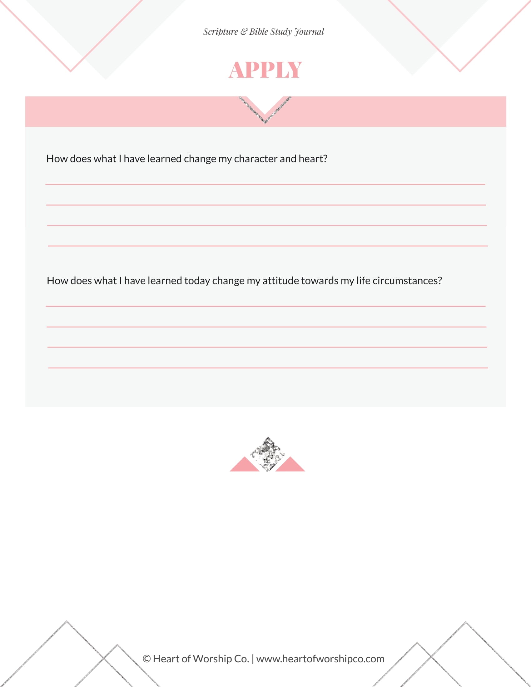 Scripture & Bible Study Journal Printable