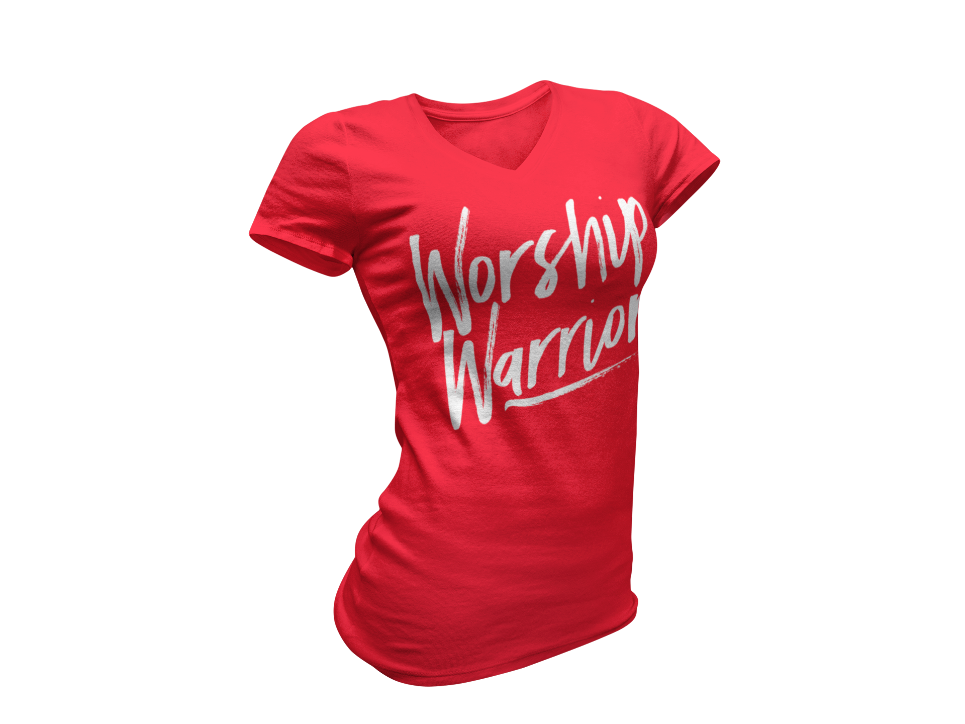 Worship Warrior Women's V-Neck T-Shirt